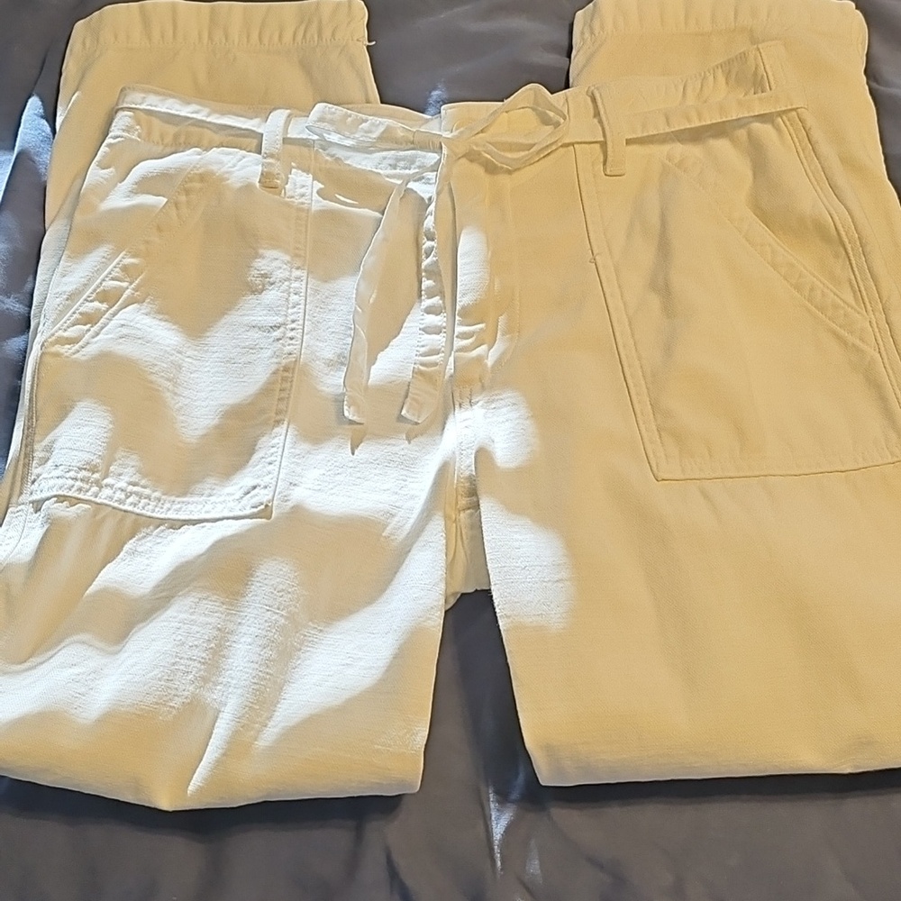 Lucky Brand White Drawstring Chinos - Picture 5 of 16